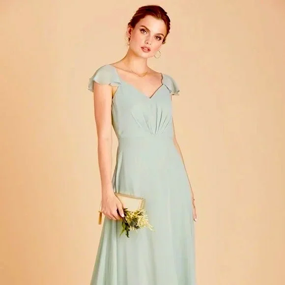 sachin and babi light blue dress Sage Green Bridesmaid Dresses